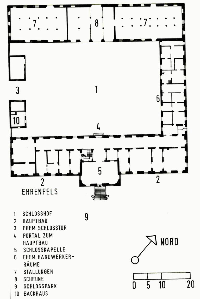 Grundriss der Burgstelle.