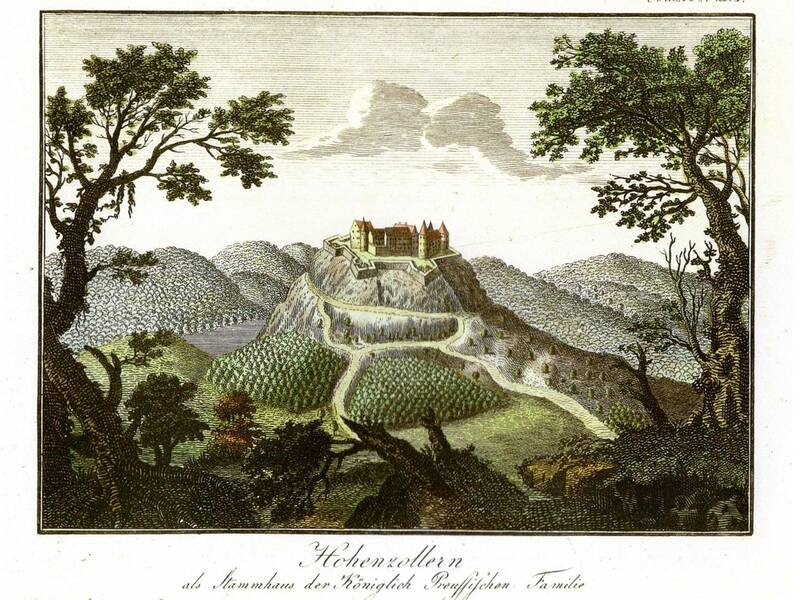 Kolorierter Kupferstich um 1800, Kunstsammlung Zollernalbkreis Nr. 494