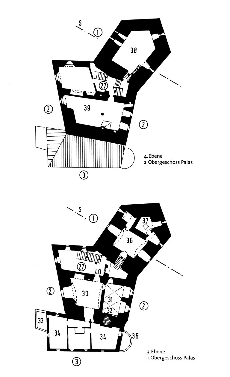 Plan der Burg Straßberg (Günter Schmitt).