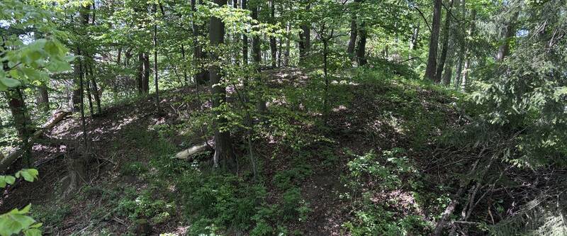 Die Burgstelle Hirschberg bei Balingen ist Schauplatz der geheimnisvollen Hirschguldensage und vermittelt Einblicke in die historische Anlage und ihre Umgebung.